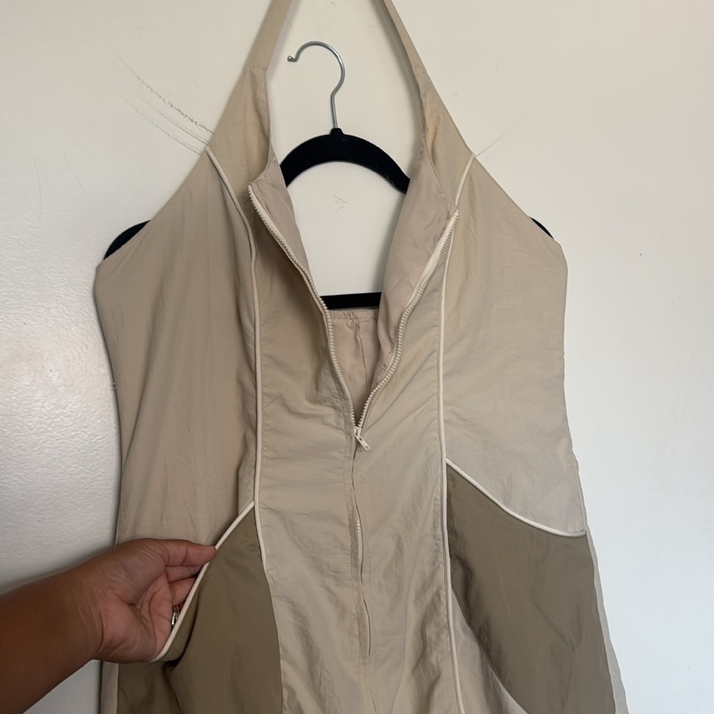 Cider Cream Halter Dress - Picture 3 of 7